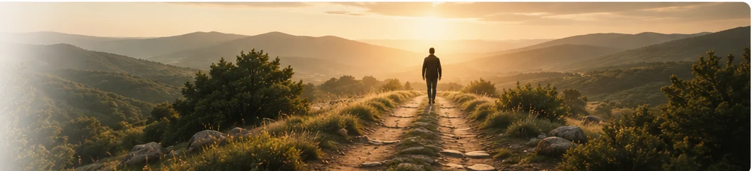 Sentiero verso la luce per la terza settimana del percorso